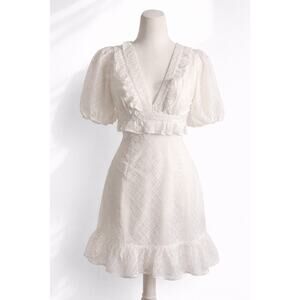 Peach Love California Size Small NWT White Boho Dress